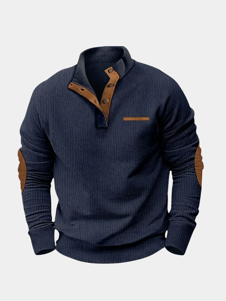 Monaco Casual Henley Pullover