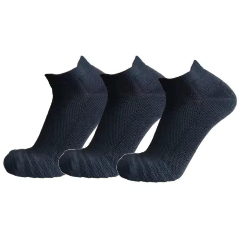 3 Pairs Cushioned Ankle Athletic Socks