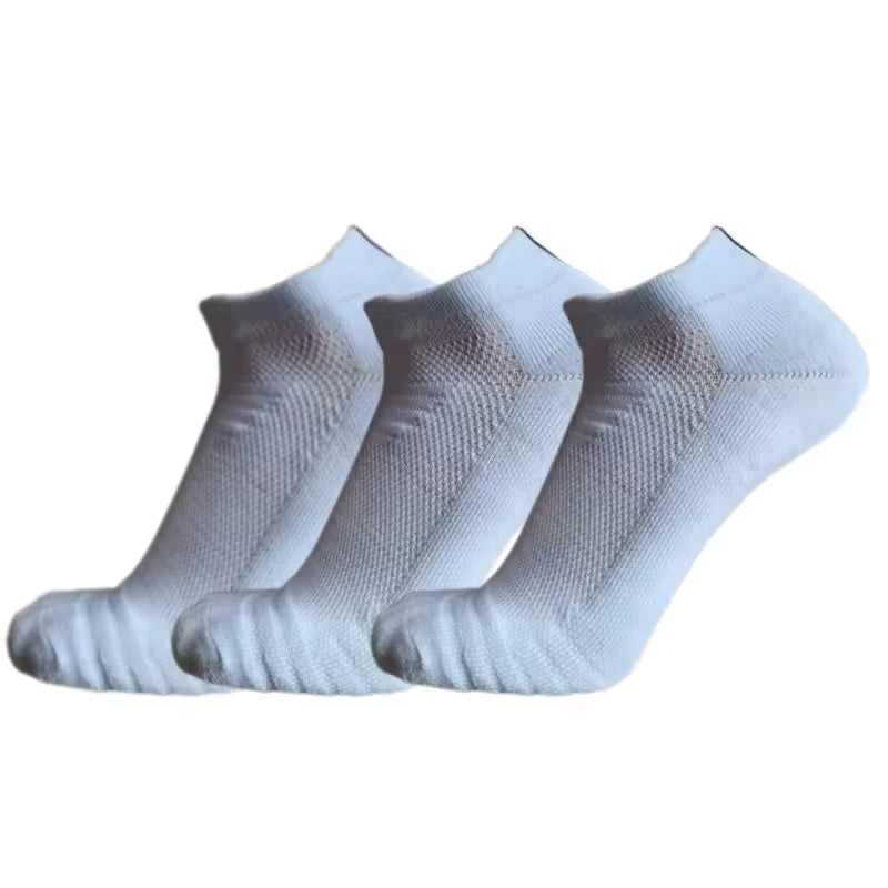 3 Pairs Cushioned Ankle Athletic Socks