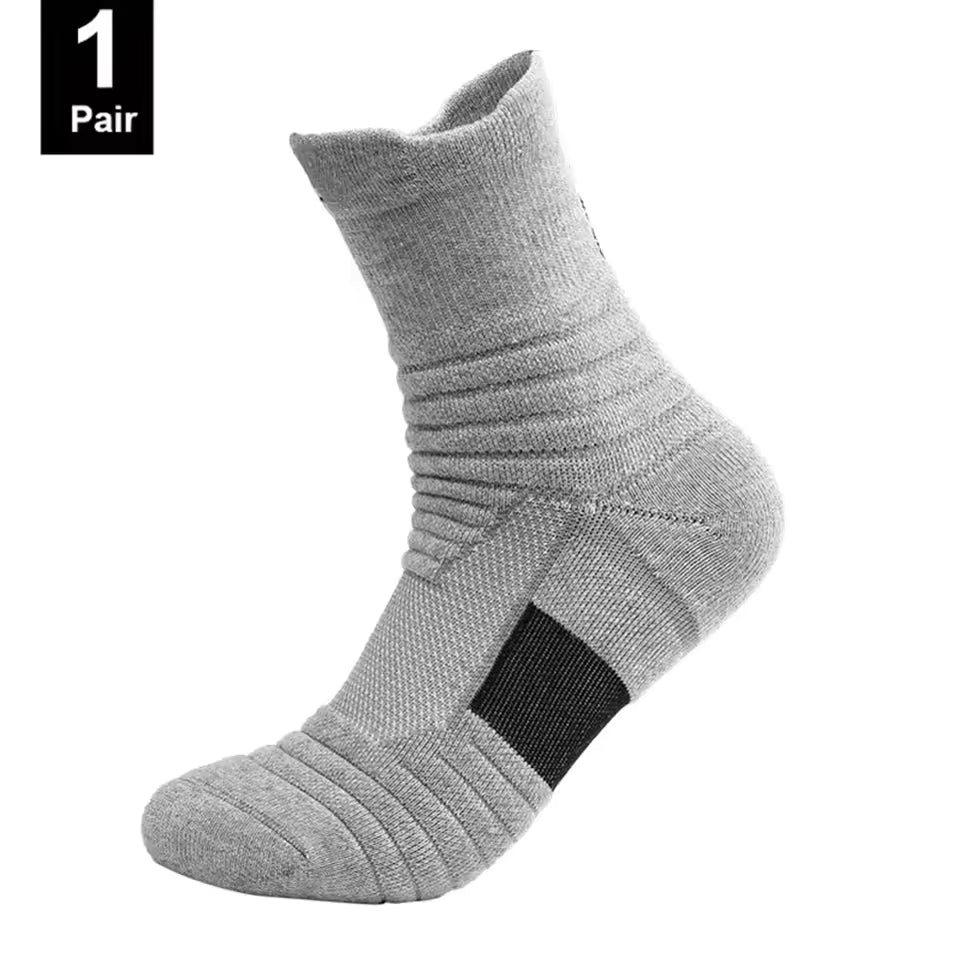 3 Pairs Cushioned Ankle Athletic Socks