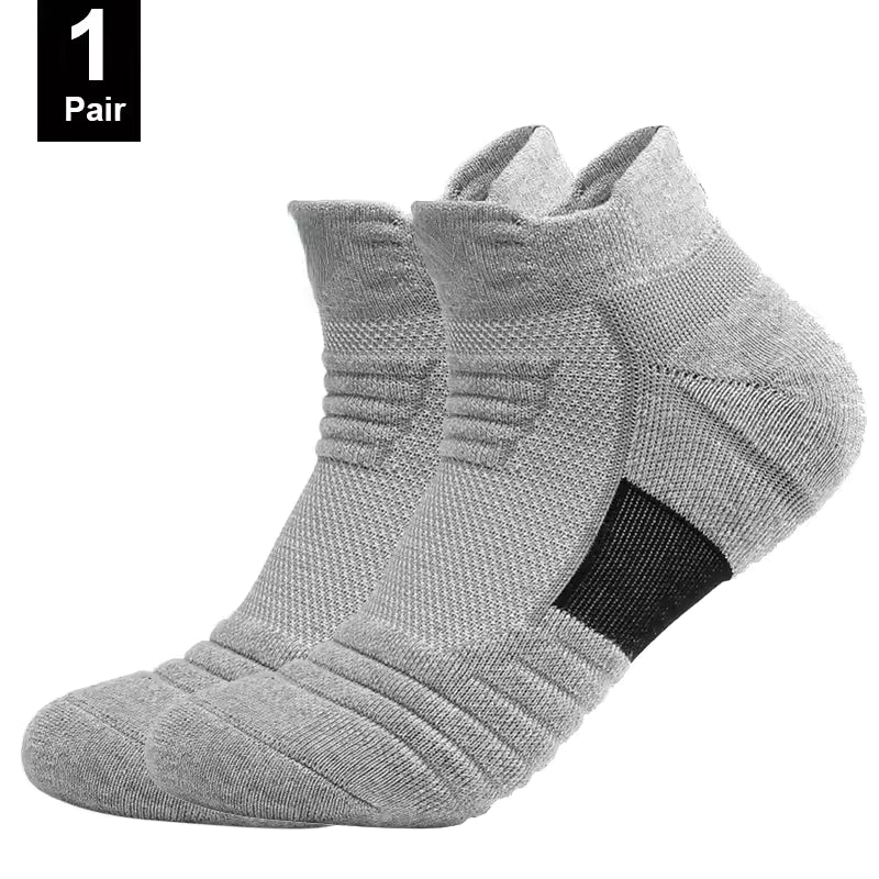 3 Pairs Cushioned Ankle Athletic Socks